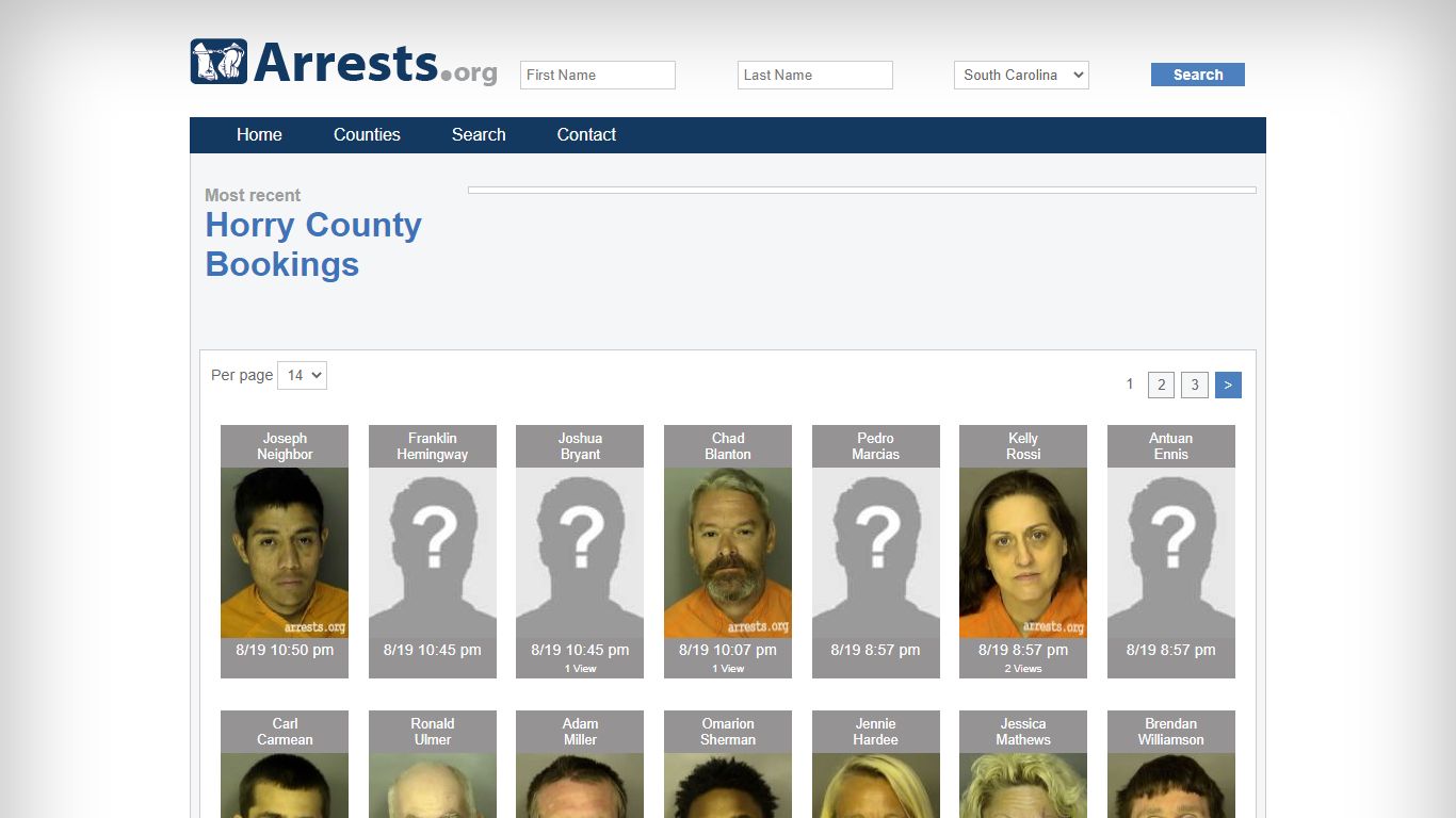 Horry County Arrests and Inmate Search